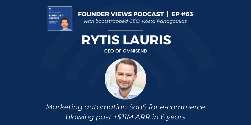 Rytis Lauris Omnisend Founder Views Podcast