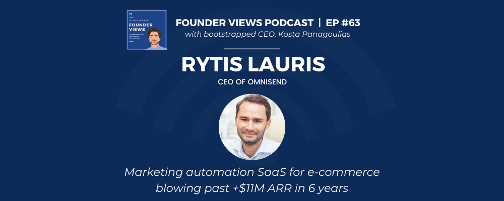Rytis Lauris Omnisend Founder Views Podcast
